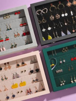 Premium Earring Storage Box with Anti-oxidation and Dust-proof Design, Large Capacity Jewelry Organizer for Studs Accessories