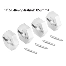4Pcs 1/16 RC Car 12mm Upgrade Wheel Hex Hubs With Axle Pins For Traxxas 1/16 E-Revo Slash 4WD Summit VXL RC Car Accessories