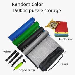 1000 1500 2000 3000 Pcs Puzzle Storage, Portable Jigsaw Puzzle Organizer Trays Set, 6 Colors Foldable Puzzle Board & Carrier