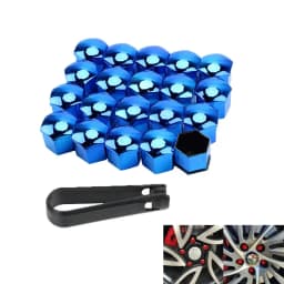 20/60pcs 17/19/21mm Wheel Nut Bolt Head Cover Cap Protective Bolt Caps Exterior Decoration Protecting Bolt Rims Screws Plugs