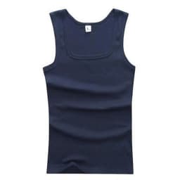 HOT Summer Pure Cotton Vest Basic Sleeveless Tank Top Fitness Vest Elastic T-shirt Bodybuilding Vest Casual Sports Tight Tees