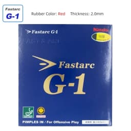 Nittaku-Fastarc Table Tennis Rubber, Non-Sticky Ping Pong Coating, Original, G1, C1, P1, S1, Selection of Ito Mima