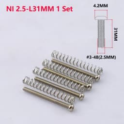 1 Set #3-48(2.5MM) / 3MM Electric Guitar Humbucker Pickups Height Adjusting Screws - KR(Origin)