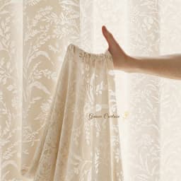 Luxury Jacquard Shower Curtain Waterproof Bathroom Partition Curtain Bathtub Separation Anti‑Mildew Bath Curtain Home Decor