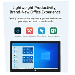 11.6 Inch 6GB RAM 128GB ROM Window 10 Intel Celeron E3950 CPU System 1920×1200 Tablet PC for Students & Business Office Work