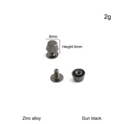 20/50/100PCS 8-15mm Metal Screwback Rivet Studs For Leather Craft Luggage Handbag Purse Bottom Protective Feet Nails Accessories