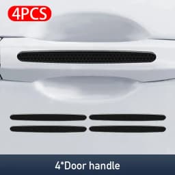 BLALION Car Door Handle Bowl Scratch Protective Stickers Carbon Fiber Protector Cover Car Handle Anti-collision Protection Strip