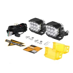 AUXBEAM V-MAX SERIES 4/5/7 inch LED Work Light with Amber Shell COMBO BEAM SIDE SHOOTER Offroad DRL Driving Lamp POD Spot Lamp