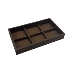 1 Pc, Walnut Wood Pattern Jewelry Box, Jewelry Tray, Suitable for Storing Necklaces, Rings, Earrings, and Ear Studs