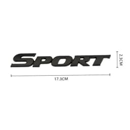 Car Accessories Sticker Styling Metal 3D Chrome Black Auto Car Trunk Racing Sport Word Letter Logo Emblem Badge Decal Sticker