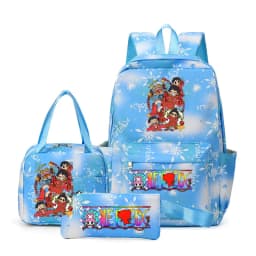 One Piece Backpacks Women Men Capacity School Bag Rucksack Printe Backbag Travel Daypack Male Backpack Mochila 3pcs