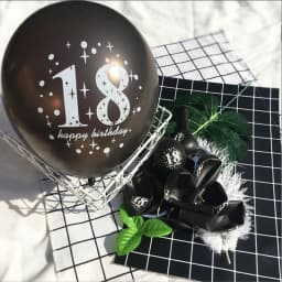 5Pc Happy Birthday Decoration Gold Rose Black 16 18 30 50 60 70 80 90 Years Birthday Party Digital Ballon Latex Party Supplies