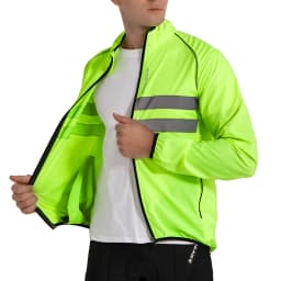 WOSAWE Wind Jacket Lightweight Cycling Windbreaker Windproof Bike Jacket Water Resistant Long Sleeve Jersey Wind Coat Vest