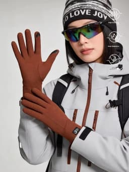 Merino Wool Touchscreen Gloves Men Women Cycling Thin Outdoor Riding Windproof Mountain Climbing Lightweight Comfor