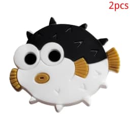 2024 PVC fish series 2pcs lot cute shoe buckle charms accessories decorations for sandals sneaker clog unisex lovers gift drop