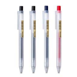 0.5mm Press Gel Pen Blue/Black/Dark Blue/red Ink MUJIs Refills Rod Handle Ballpoint School Office Student Writing Stationery