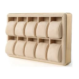 10 Grids Watch Storage Box Metal Round Edge Jewelry Organizer Tray Men's and Women's Wrist Watch Display Prop