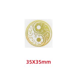 Five elements Yin and Yang Tai Chi Eight diagrams pattern metal stickers mobile phone stickers laptop car stickers decoration