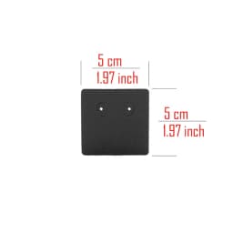 50PCS 5x5cm Square Blank Label Tags Earrings Necklace Holder Jewelry Card Packages For Small Business DIY Accessories Supplies