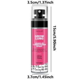 Leave-in conditioner spray and smoothing agent, long-lasting biotin - anti-frizz deep conditioner for split ends and breakage - vitamin E, caffeine, and ginseng, suitable for curly, dry, and damaged hair