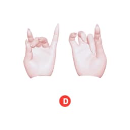 BJD Doll 1/4 Long Nail Hand Magnet Connected Applies To The Minifee Doll Body Resin Doll Figures Hand Only