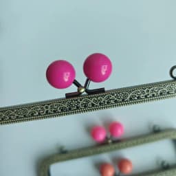 10pcs 20.5cm Big Candy Bead Metal Purse Frame Square Embossed Antique Bronze Lace Coin Purse Frame Kiss Clasp Accessory