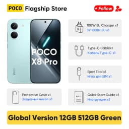 Newest Arrivals POCO X8 Pro Global Version 5G Smartphone Dimensity 8500-Ultra 6.59" AMOLED Display 50MP 6500mAh 100W HyperCharge