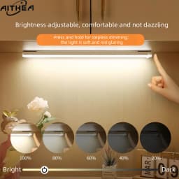 AITHEA LED Motion Sensor Light Wireless Night Light Type C Rechargeable Cabinet Wardrobe Lamp Staircase Backlight For Kitchen