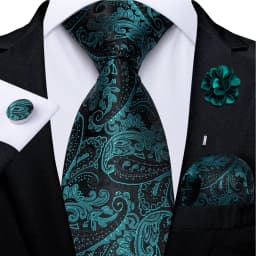 Floral Pink Ties For Men Wedding Party Man Tie Handkerchief Brooch Cufflinks Set Men Accessories Gravata