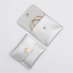 High-end PU Leather Jewelry Packaging Bags Flap Snap Necklace Ring Bracelet Earrings Gift Storage Jewelry Organizer Pouch Joyero