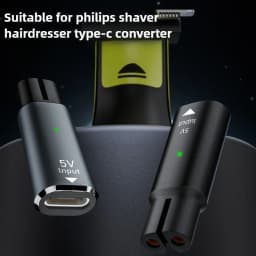 5V Type-C Shaver Adapter Charger Converter for Philips OneBlade QP2724 QP2834 QP1424 QP1924 QP4631 Beard Trimmer
