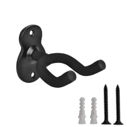 Metal Guitar Hanger Hook Wall Mount Non-slip Holder Stand Rotatable 360°for Electric Guitar Ukulele Instrument Accessories