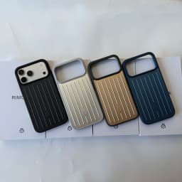 RIMOWA Aluminum Alloy Phone Cases For iPhone 18 17 16 Pro Max 3D Corrugated Stripe Back Luxury Bussiness Luggage Cover