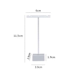Modern Jewelry Earrings Display Stand Holder T Bar Rack Tower Metal Earring Bracket Organizer Ear Studs Hanging Storage Shelf