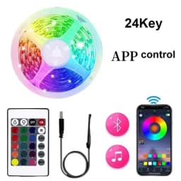 USB LED Strip Lights APP Control Color Changing 5050 RGB LED Light Flexible Lamp Tape for Room Decoration TV Backlight Diode