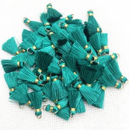 100/50Pcs 20mm Mini Metal Hanging Ring Tassel Trim Pendant DIY Craft Jewelry Handmade Earrings Decor Materials Fringe Trim