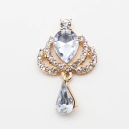 10 New 23 * 38mm Alloy Rhinestone Acrylic Brooch Fashion Gorgeous Party Holiday Wine Glass Creative Pendant
