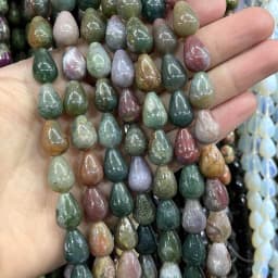 6 8 10MM Natural Stone Water Drop Turquoises Agates Quartz Jades Loose Spacer Beads For Jewelry Making DIY Bracelet Accessories