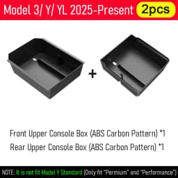 USVOTOV For 2025 2026 Tesla Model 3 Y YL Juniper Center Console Organizer Storage Box Tray Seat Rail Cover Protector Accessories