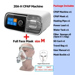 Resoxy DS6/20AH Auto CPAP Machine Automatic Pressure Adjustment Device 28dB Low Noise with SD-card For Home Travel Sleep