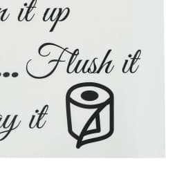 Toilet Rules Bathroom Removable Wall Sticker Vinyl Art Decals DIY Home Deco