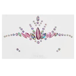 Cute Cat 3D Acrylic Rhinestone Face Sticker Masquerade Party Face Makeup Decoration Temporary Tattoo Face Painting Decals