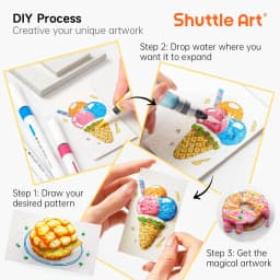 3D Magic Puffy Foam Texture Painting Paper for Kids DIY Drawing Art Educational Craft Sponge Canvas Board Handicraft Toy