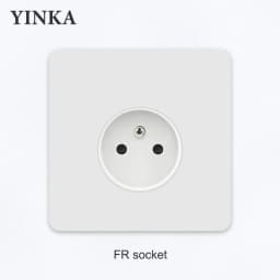 YNKA Stainless Steel Wall Light Switch White Panel with Gold Toggle ,AC110–250V Durable Scratch Resistant Decorative Wall Switch