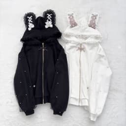 NiceMix Cutecore Jirai Kei Cat Ear Cute Oversized Hoodie Women Y2k Kawaii Zip Up Harajuku Худи Кофта