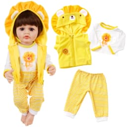 2025 New Lovely Jumpsuits For 20-22 Inch Baby Reborn Doll 50-55cm Doll Clothes And Accessories