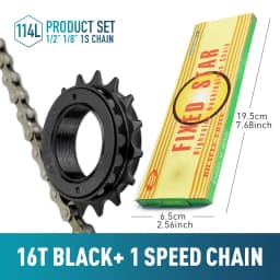 1pc 16T 18T 20T 22T 24T Single Speed Bike Freewheel Compatible With Threaded Freehub Replacement Bike Parts Bicycle Accessories