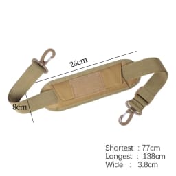 Shoulder Strap Replacement with Thick Soft Pad Wide 3.8cm Detachable Accessory Adjustment 77cm to 138cm for Luggage Camera Bag