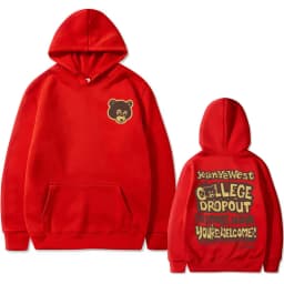 Best Famous Kanye West The College Dropout Graphics Hoodie Men Women's Hip Hop Rap Vintage Hoodies Male Casual Oversized Clothes