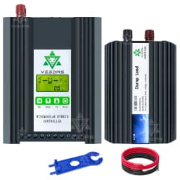 MPPT 2500W 48V Boost & Buck Wind Solar Hybrid Controller Wind 1000W & Solar 1500W Best Heat Dissipation Design with LCD Display